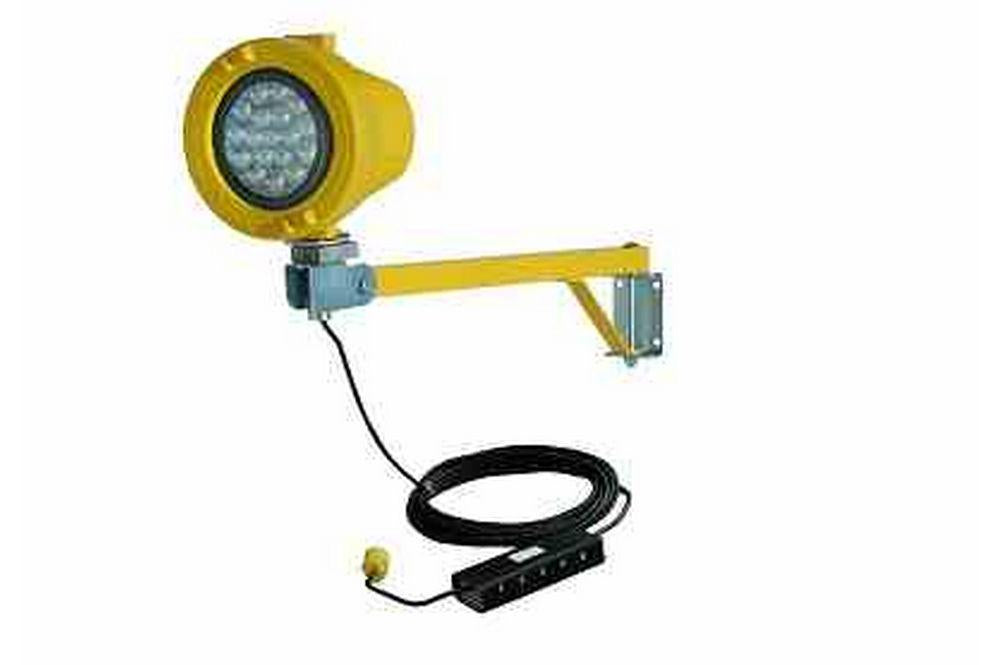 Explosion Proof Dock Light - Class I, Div. I, Groups C & D - 90 Watt LED Lamp - Extension Arm - PuriLite