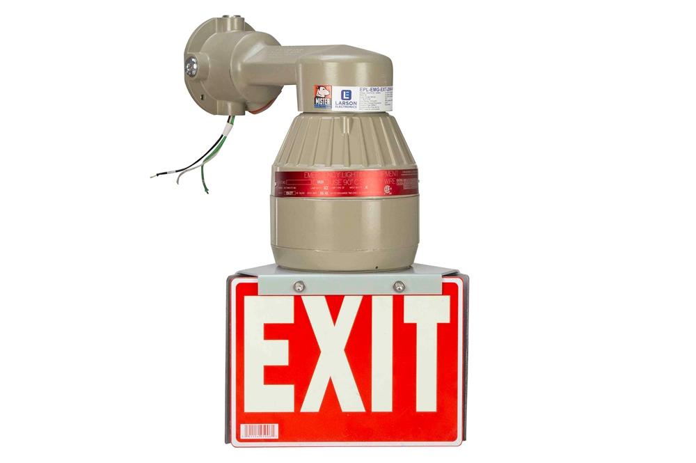 26W Explosion Proof Compact Fluorescent Exit Sign - 1800/450 Lumens - Class I, Div. 1 & 2 - PuriLite