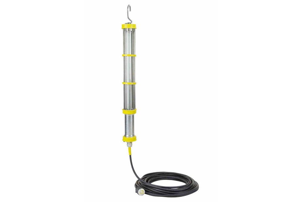 Explosion Proof Aluminum LED Drop Light - 15W, 2ft. LEDs - Class I, Div. I - 50' Cord - 220V, 50Hz - PuriLite