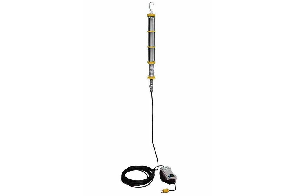 Explosion Proof LED Aluminum Drop Light - C1D1 - 100' Cord - 120-277V Stepped Down to 12V or 24V - PuriLite