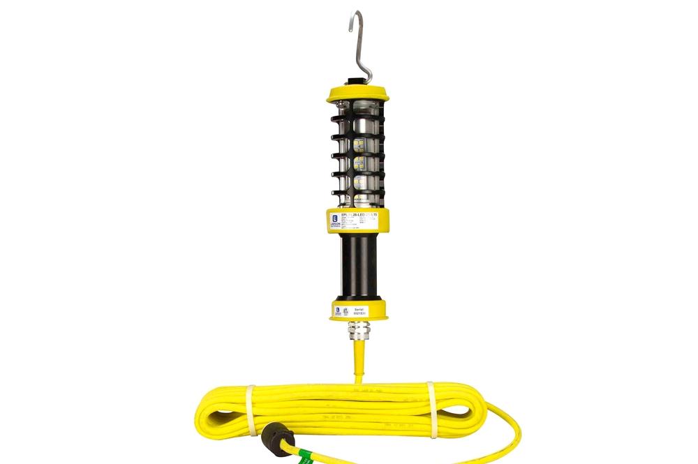 Explosion Proof Compact LED Handlamp - Class I, Div. I - 25' SOOW Cord - 5 Watt LED - 400 Lumen - PuriLite