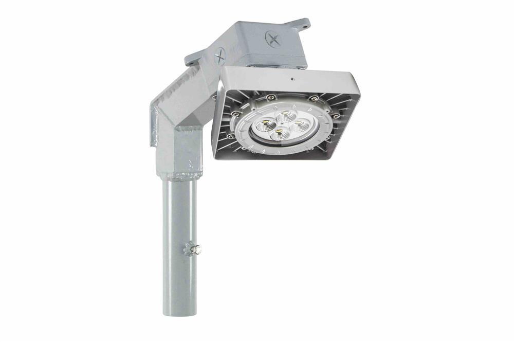 C1D1 Explosion Proof Low Bay LED Fixture - Paint Spray Booth Approved - 7,000 lms - 25° Stanchion - PuriLite