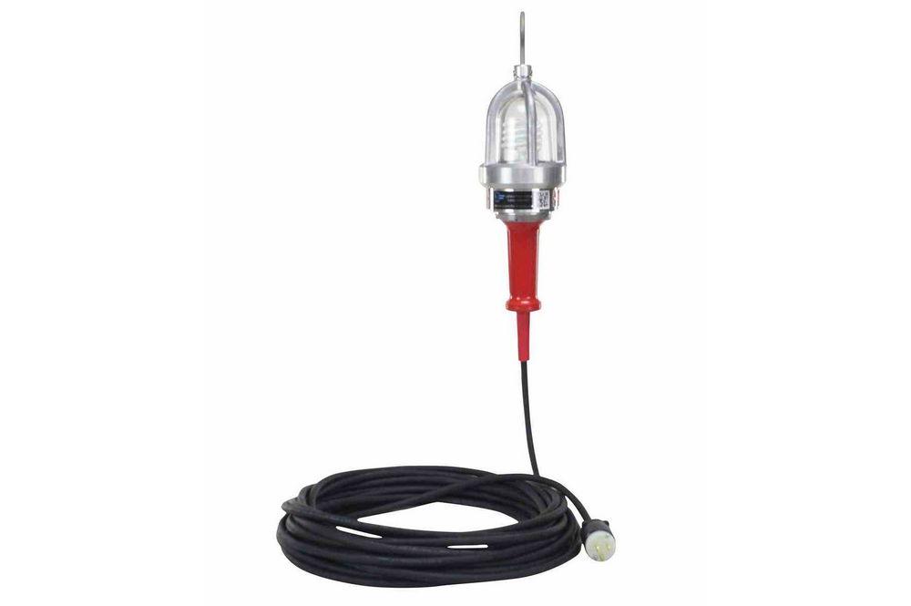 Explosion Proof Compact Fluorescent Drop Light - 26 Watt Bulb -1700 Lumen - 100' SOOW Cord - PuriLite