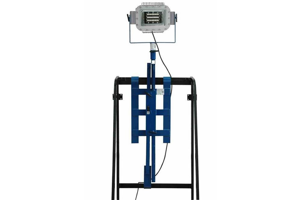 70 Watt Explosion Proof LED Light on Adjustable Rail / Ladder / Scaffold Bracket Mount - PuriLite