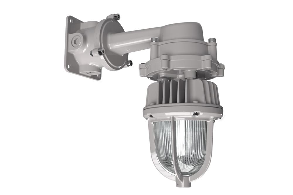 15W Explosion Proof LED Light, C1D1, 347/480V, 2,250 lms, Wall Mount, Mason Jar / Jelly Jar - PuriLite