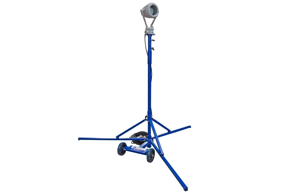 Explosion Proof Light - 250 Watt - Quadpod Mount - 100 foot Cord with Explosion Proof Plug - PuriLite