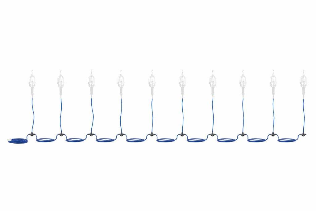 Larson Replacement Molded Wire Harness Backbone for 10-Lamp Explosion Proof String Lights - NO LAMPS - PuriLite