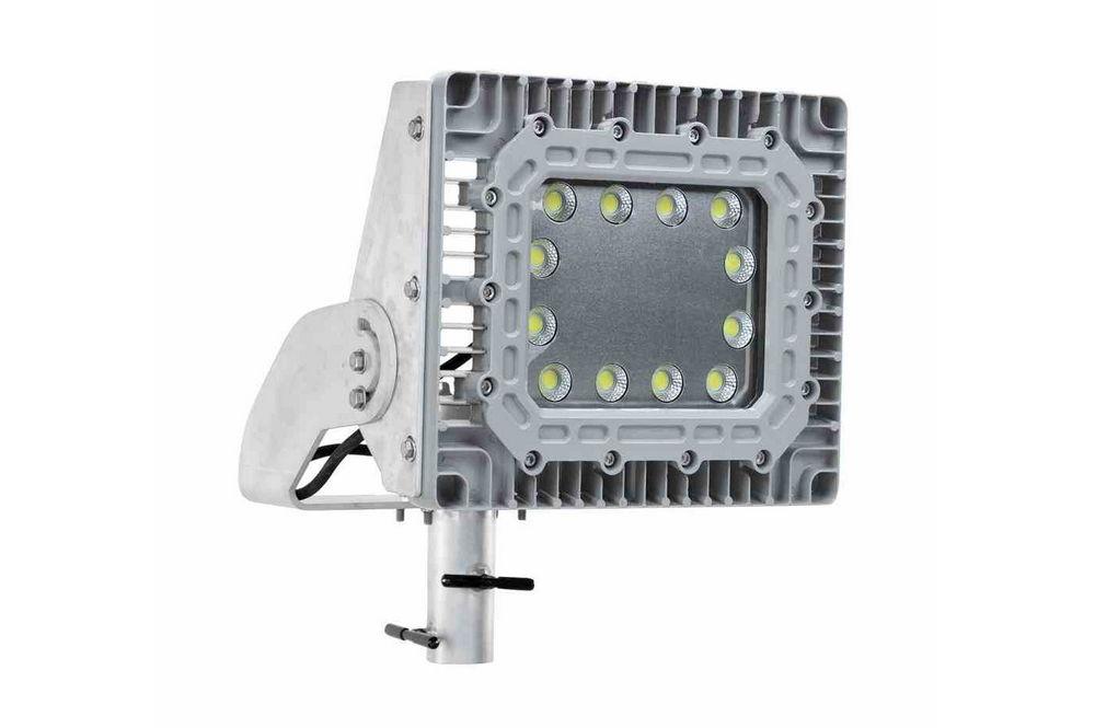 150W Explosion Proof Adjustable Stanchion Mount LED Light Fixture - Slip Fitter Yoke - PuriLite
