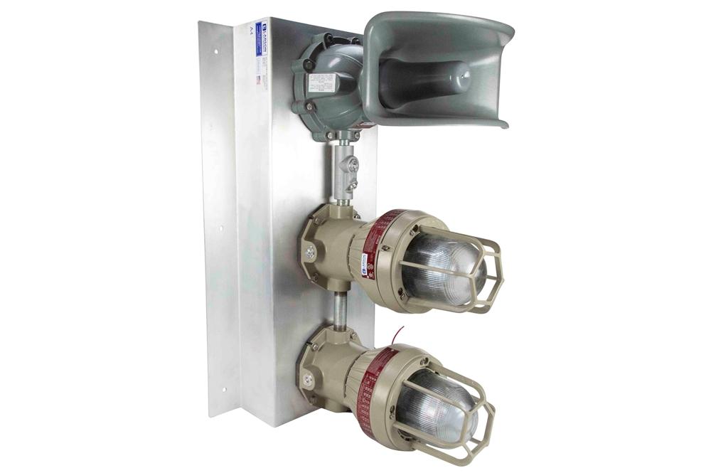 Explosion Proof Signal Light w/ Audible Alarm - Class I Division 1 Class II Division 1 - MODBUS - PuriLite