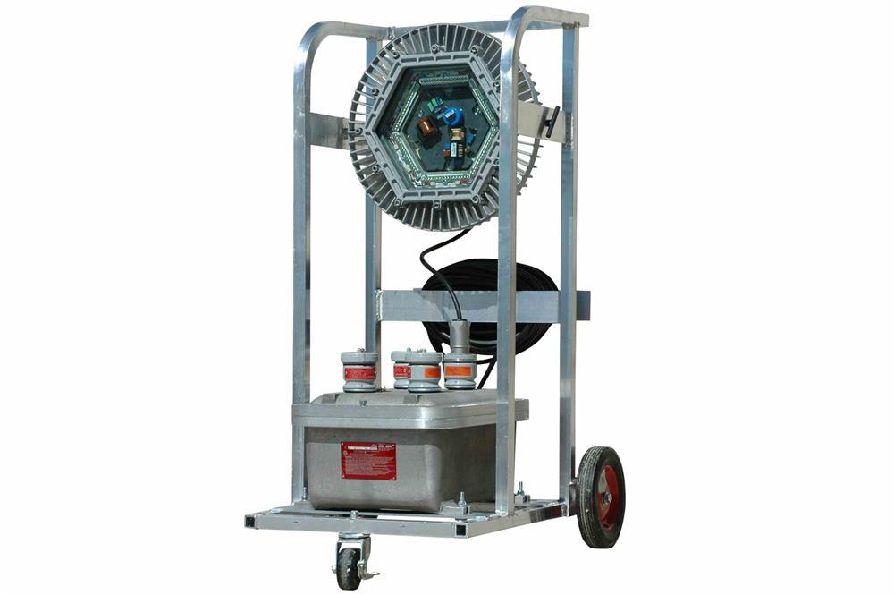 Explosion Proof Transformer with 150 Watt LED Light - 500 VA - 4 Receptacle - 120 VAC Secondary - PuriLite