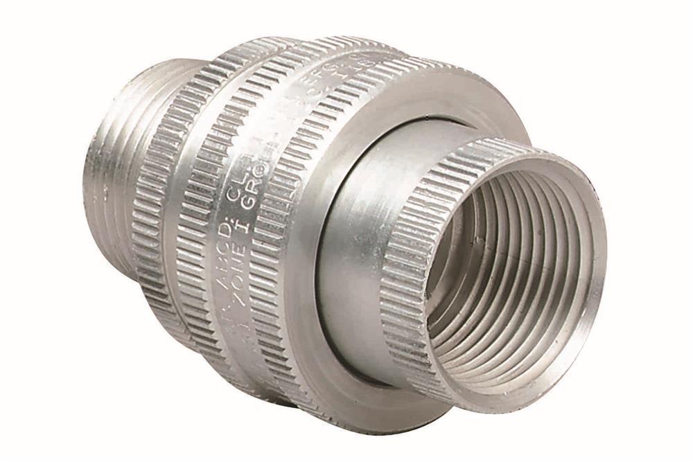 Explosion Proof Conduit Coupling - 3.5" Male to Female Union - Threaded - Aluminum -C1D1 - PuriLite