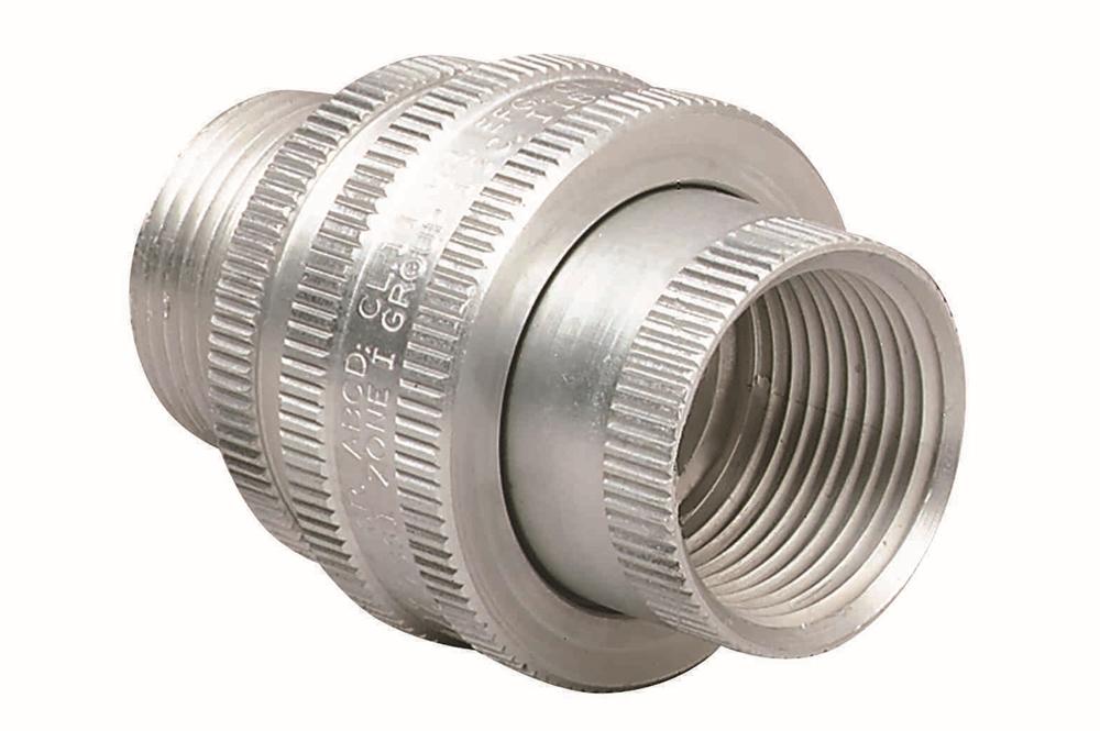 Explosion Proof Conduit Coupling - 2" Male to Female Union - Threaded - Aluminum - C1D1 - PuriLite