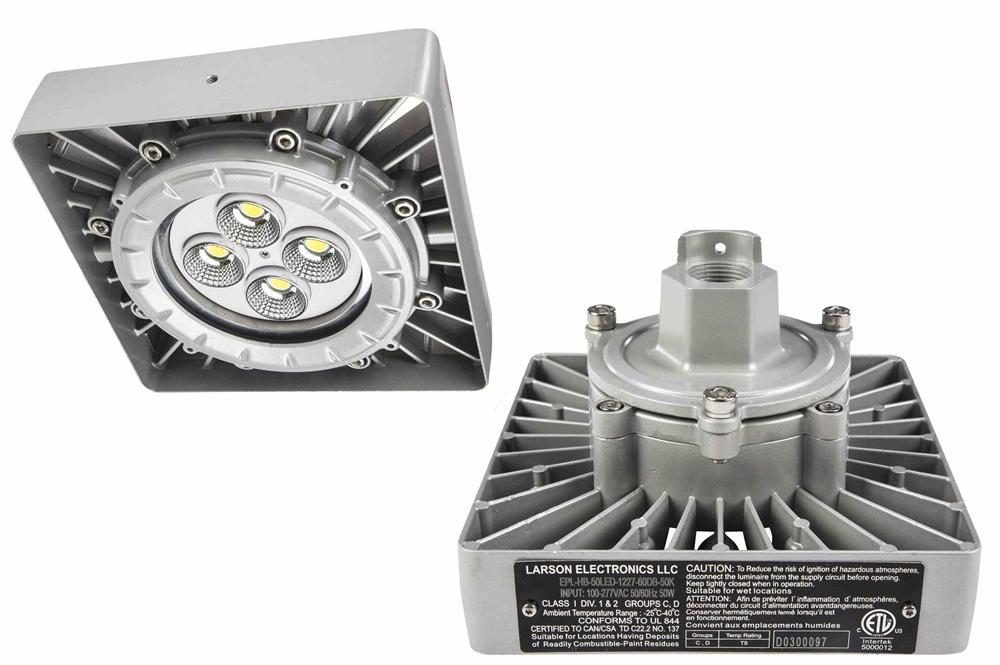 C2D1/C1D2 Explosion Proof 50 Watt LED Light Fixture - Paint Spray Booth Approved - 7,000 Lumens - PuriLite
