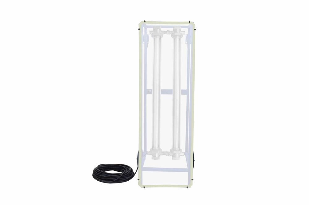 Peel off covers for EPLCD-48-2XLP-xx-SP0187-R1 polycarbonate diffuse lenses light covers to protect from overspray in paint applications - PuriLite