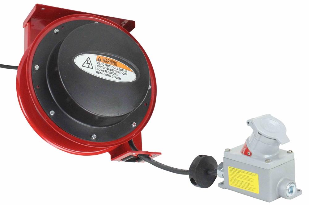 Explosion Proof Tool Tap Reel - Industrial 50 Foot Cord Reel w/ Explosion Proof Outlet - 12/3 Cable - PuriLite