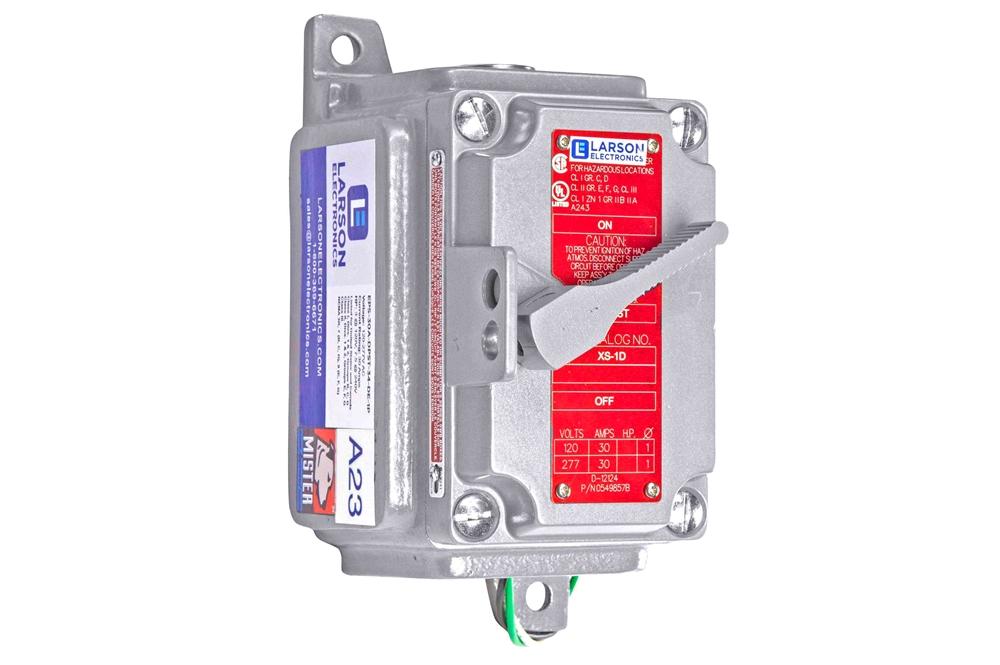 Explosion Proof DPST Starter Switch - Class I, Div. 1 & 2 - Class II, Div. 1 & 2 - 30 Amp Rated - PuriLite