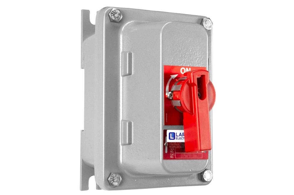 30A Explosion Proof Disconnect Switch - Class I, II, III - 600V Rated, 3-Pole - Handle Switch - Lock Out Tag Out Capable - PuriLite