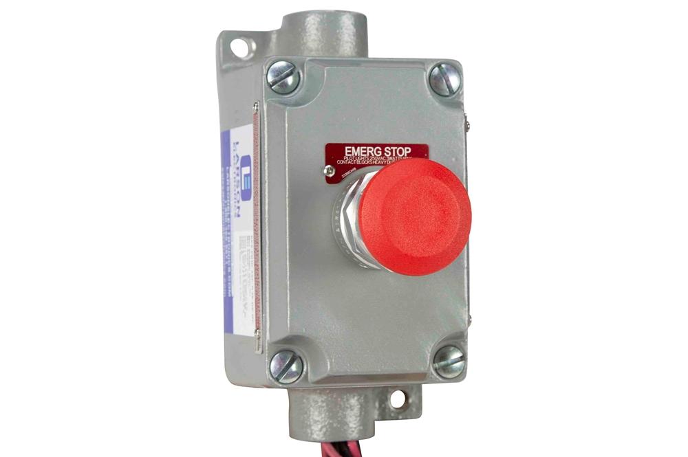 Explosion Proof Mushroom Push Button Switch - (2) Contact Blocks - Class I and II, Division 1 and 2 - EP Label - PuriLite