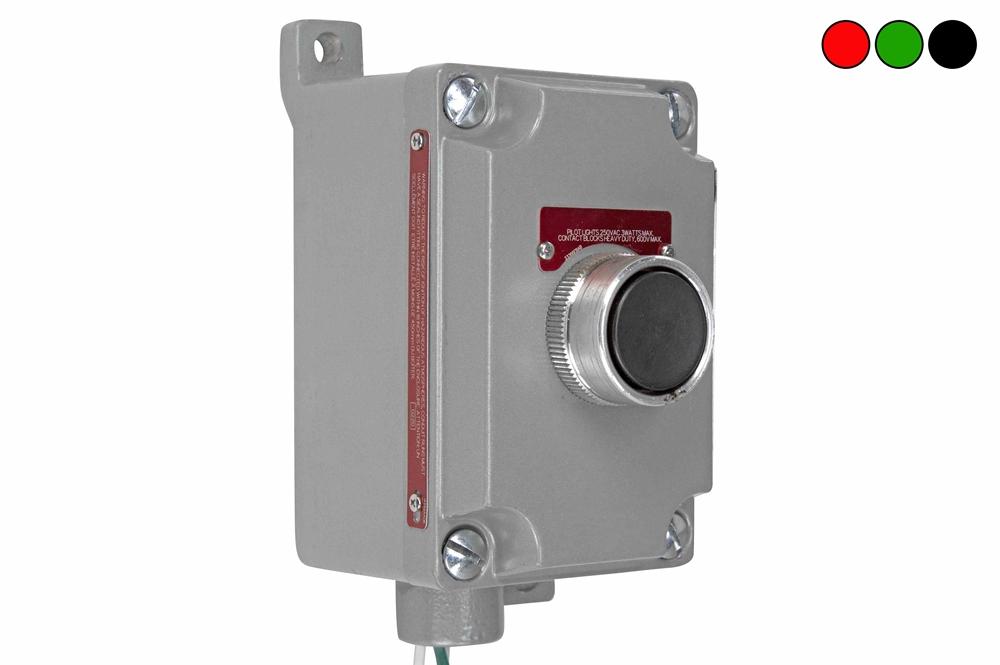 10A Explosion Proof Push Button Switch - Class I, II, III - 600V Rated, Momentary - NEMA - PuriLite