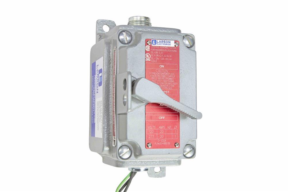 16A Explosion Proof Manual Starter Switch - Class I, II, III - 600V Rated - Thermal Overload Protect - PuriLite