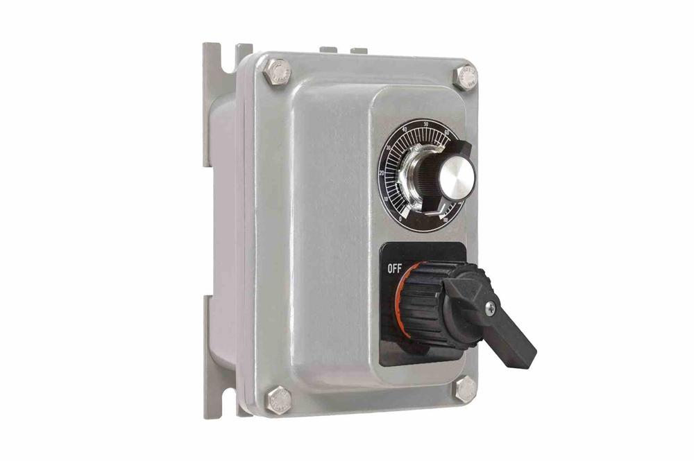 Explosion Proof 0-10V Rotary Dimmer w/ On/Off Switch - Class I, II, III/Group B Rated - Copper free Aluminum - N4X - PuriLite