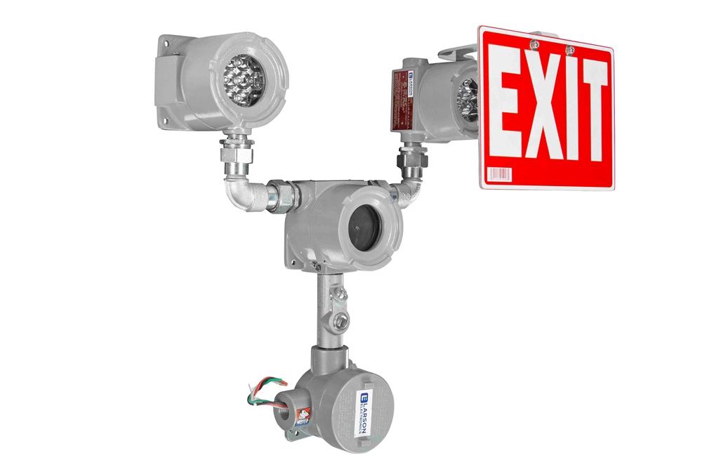 Explosion Proof Bug Eye Emergency Exit LED Fixture - Self-Testing- 90 Min. Emergency Runtime- C1D1&2 - PuriLite