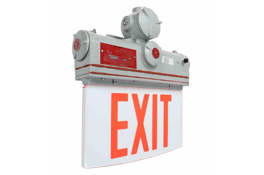 Explosion Proof Exit Sign - Class I, Division I - IP65 Rated - 120V/277VAC - PuriLite