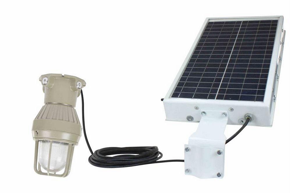 Solar Power LED Explosion Proof Light - Class 1, Division 1 - Strobe or Steady Burn - 600' SOOW - PuriLite