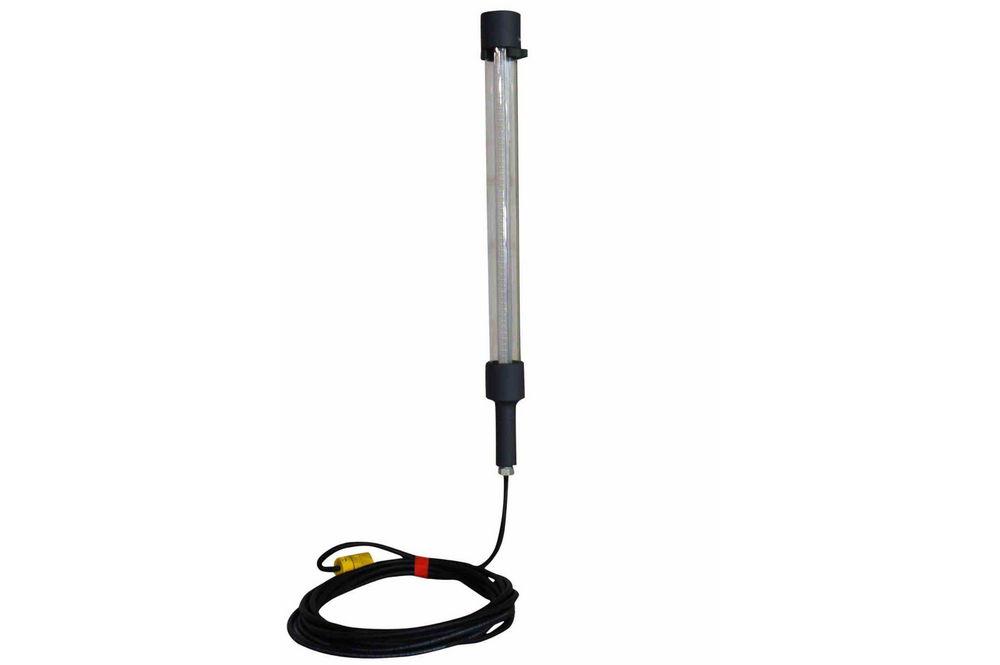 14 Watt LED Drop Light/Task Light with Hanging Hooks - 25' Cord - 3' Tube - LED Shelter Light - PuriLite