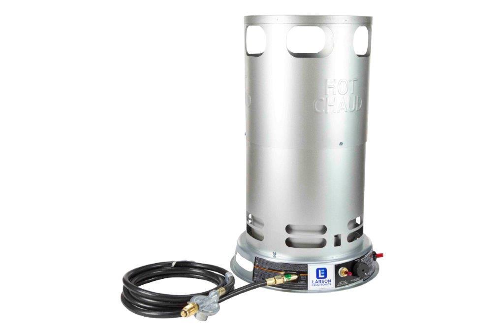 Larson Adjustable Propane Convection Heater - 200,000 BTUs - 360° Radius - No Electricity Needed - Steel - PuriLite
