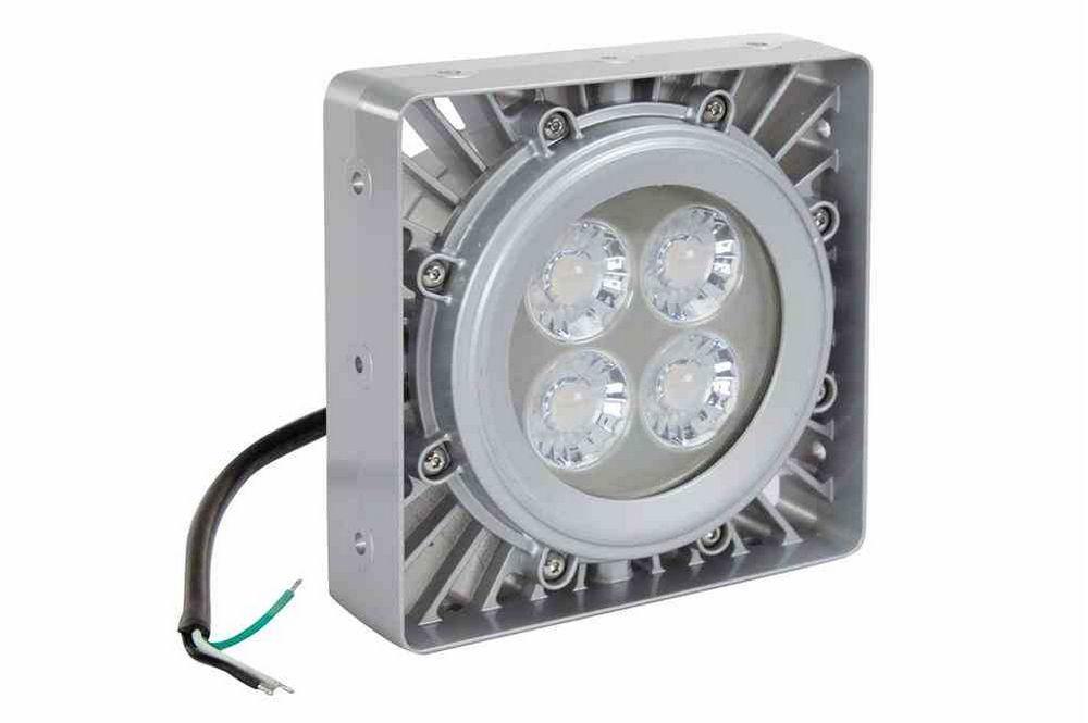 30W High Bay LED UV Light Fixture - 10,500 mW - 3/4" Pendant Mount - 10' 16/3 SOOW w/ Flying Leads - PuriLite
