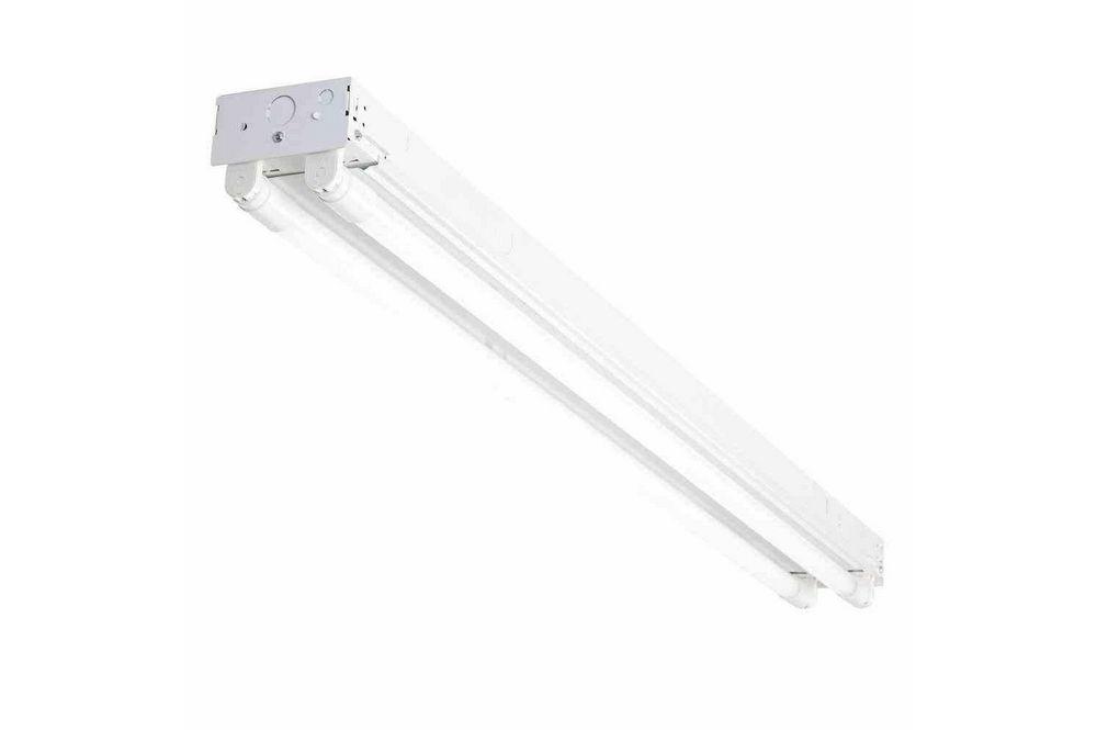 36W LED Strip Fixture - (2) 48" G3 T8 Style LED Tubes - 22G Steel - 90 Mins Battery Backup - PuriLite