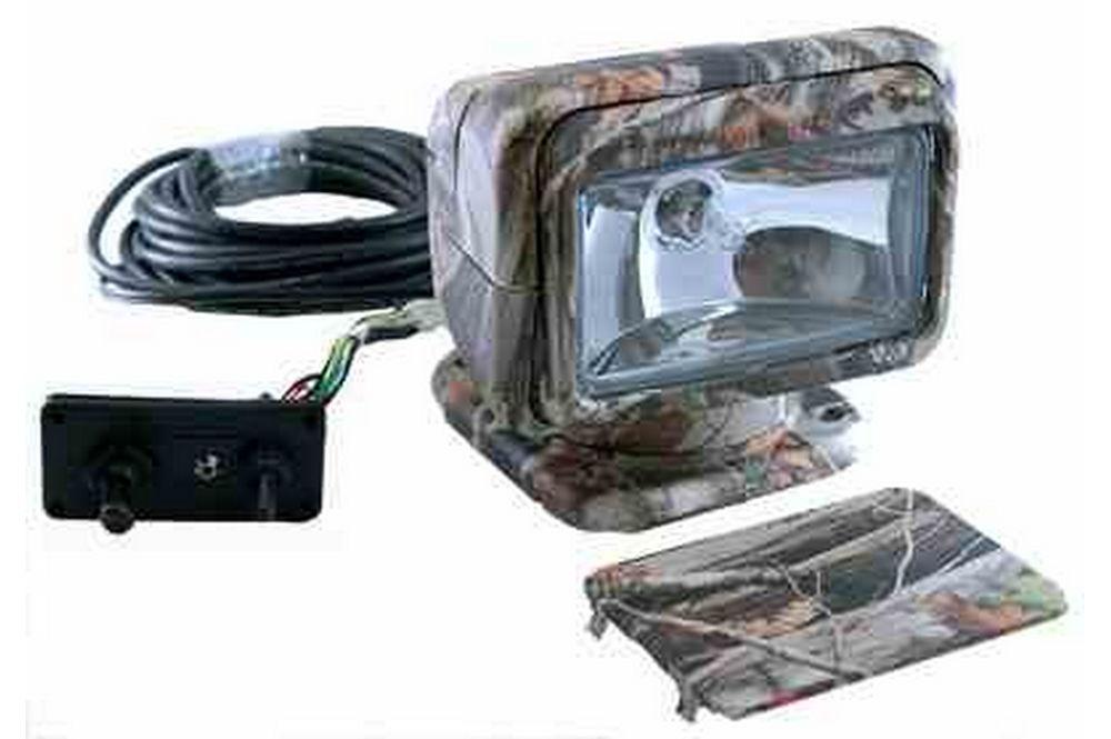 65 Watt - Camouflage Golight Remote Controlled Spotlight - Hard Wired Dash Mount Controller - PuriLite