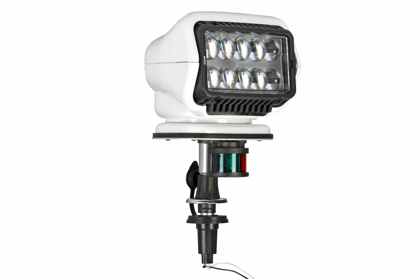 Larson LED Golight Stryker Wireless Spotlight w/ Remote Control - 900ft Beam - Perko/Bow Stanchion Mount - PuriLite