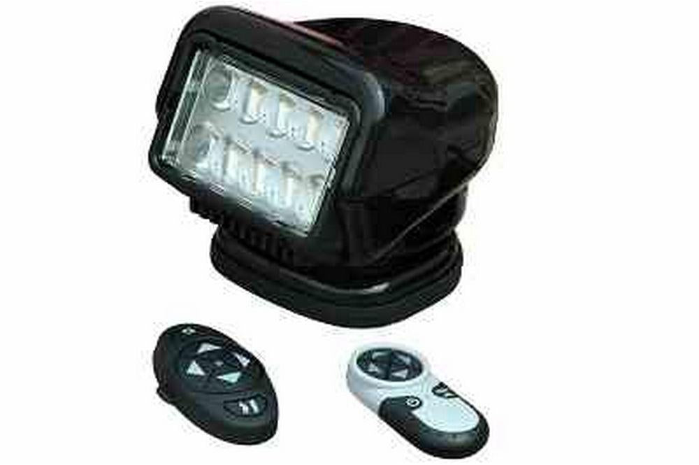 36 Watt Golight Stryker Wireless Remote Control LED Spotlight - 12 Volt DC - Black - Permanent Mount - PuriLite