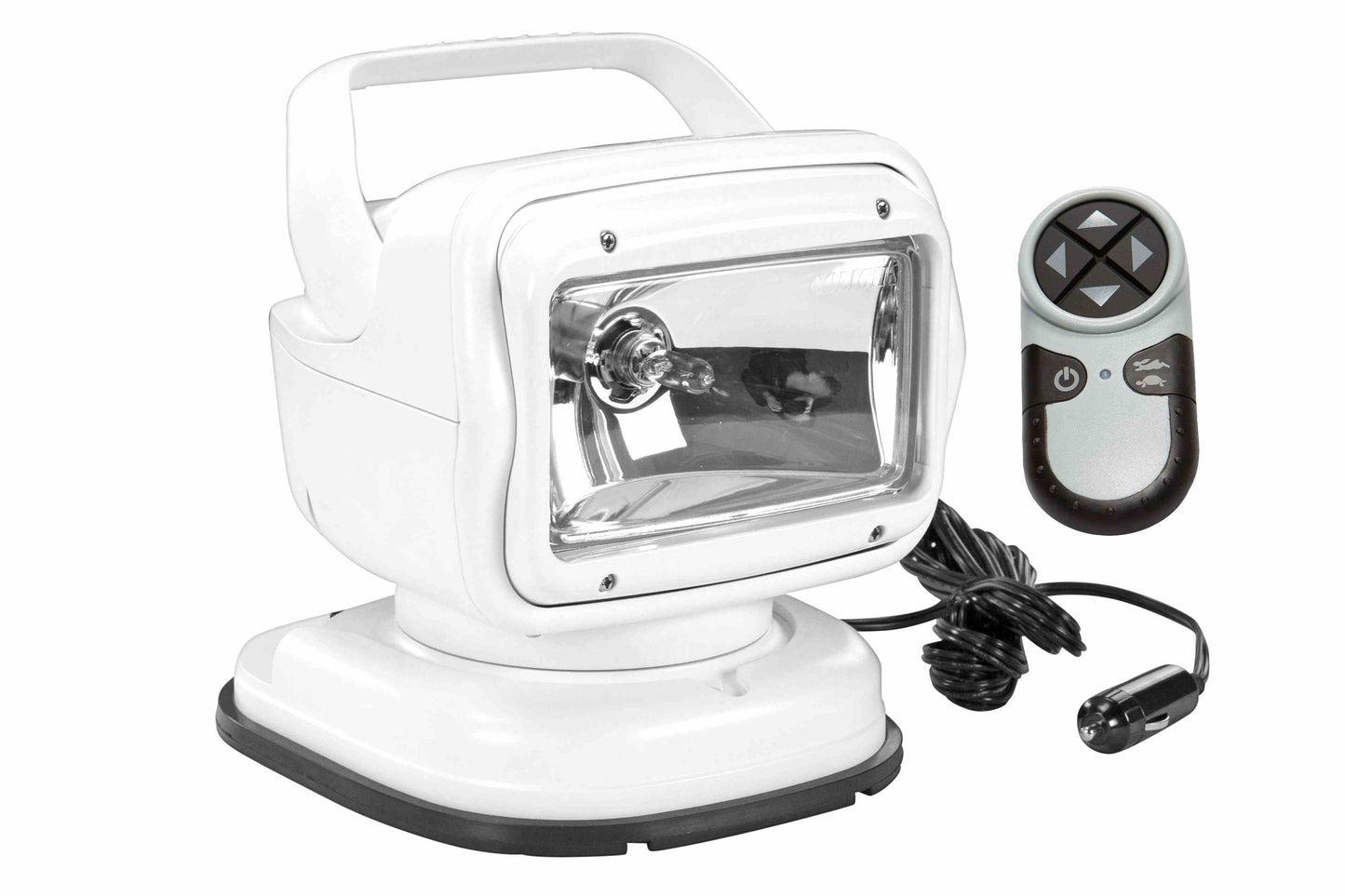 Larson 65W Golight Radioray Portable Remote Control Spotlight - 225,000 Candela - Magnetic Shoe - White - PuriLite
