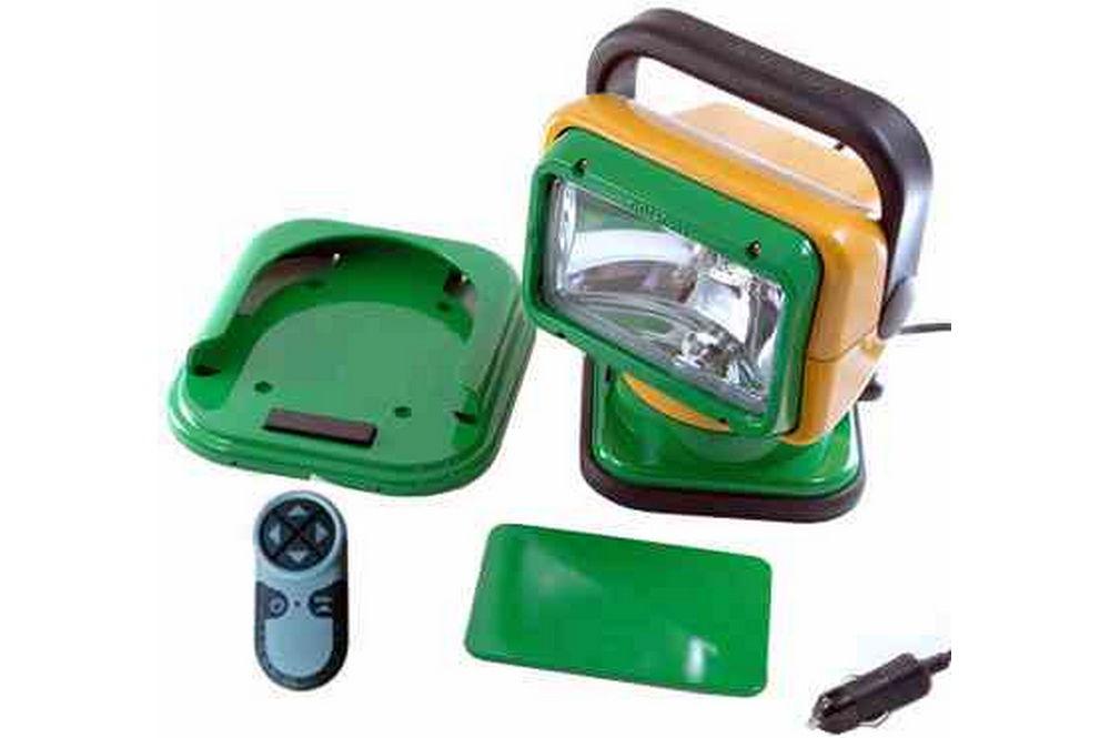 Golight Remote Control Spotlight with John Deere & Green Bay Packers Colors - Super Bowl Winners - PuriLite