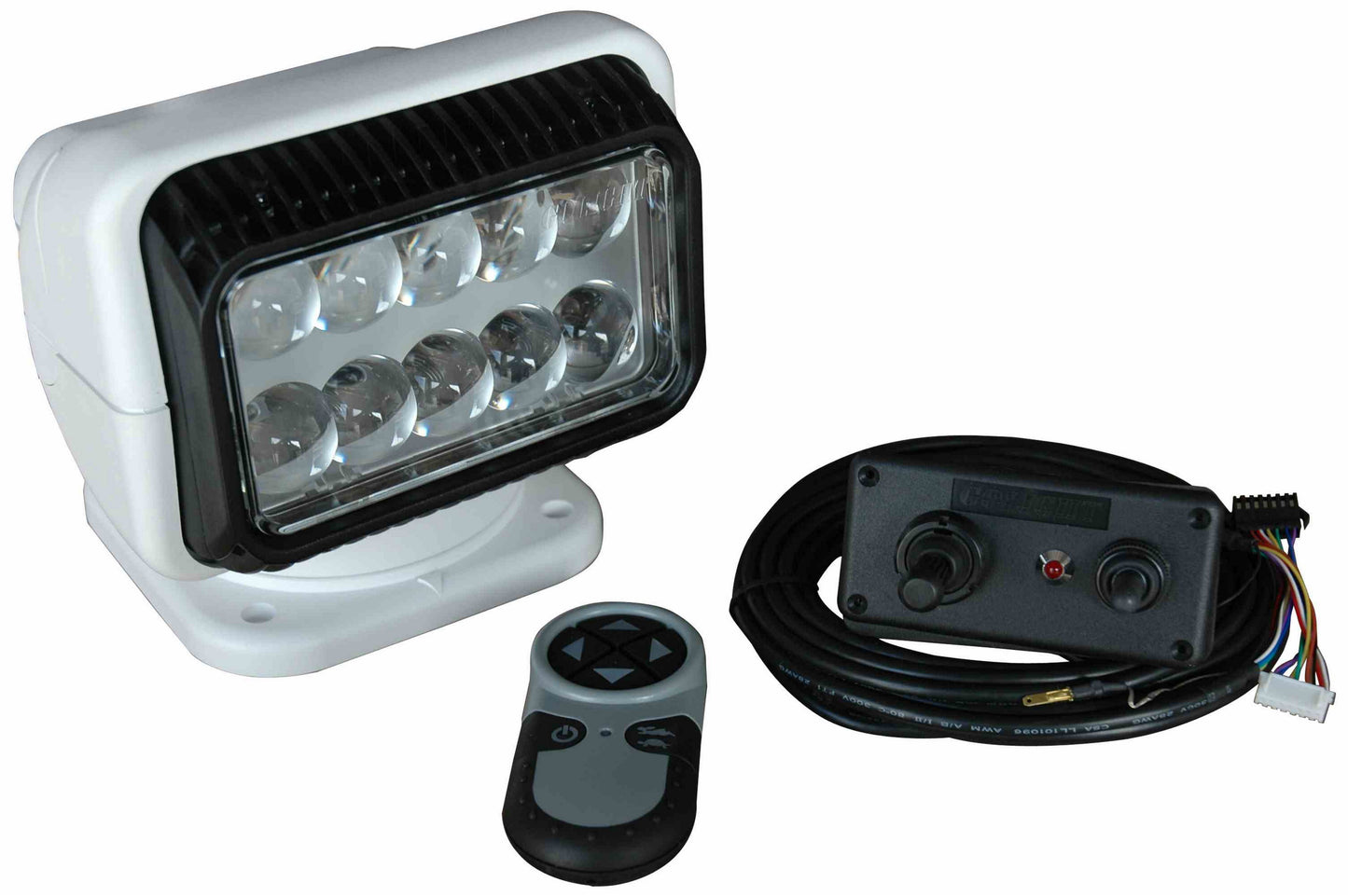 Larson 20674 Golight Remote Control LED Spotlight - Wired & Wireless - 12V - 900' Beam - 36W LEDs - White - PuriLite