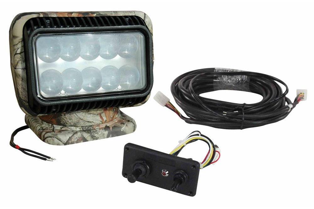 LED Golight Radioray 20814 Remote Control Spotlight - Wired Dash Remote Control - Perm Mount - PuriLite
