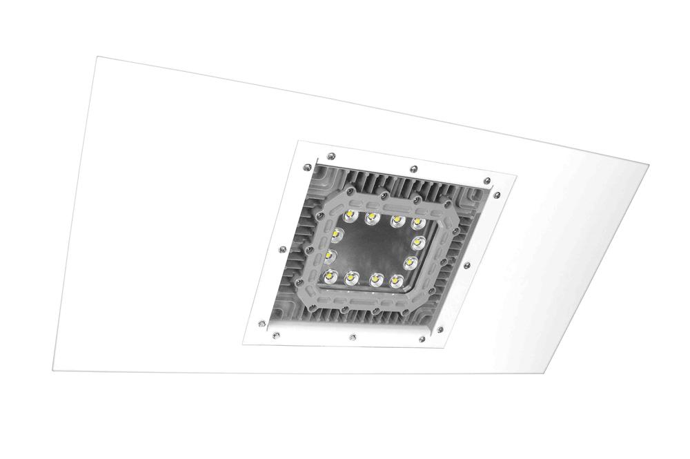 150W Explosion Proof LED Light - 140 Degree Spread - 2x4 Lay-In Troffer C1/2D1/2 Paint Spray Booth - PuriLite