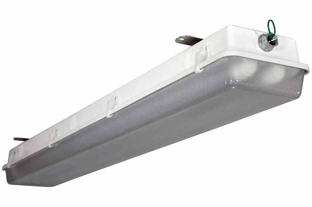 Class 1 Division 2 Emergency LED Light - 4' 2 lamp - Battery Backup - Failsafe Lighting - UL 924 - PuriLite