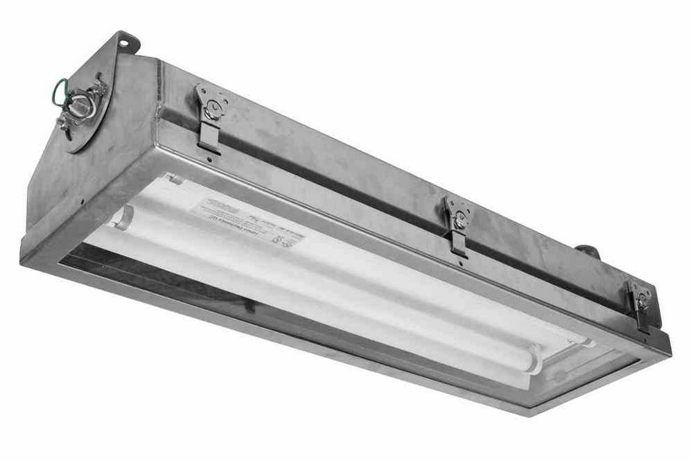 2ft Stainless Steel Fluorescent Light Fixture - Hazardous Location Lighting - Class 1 Div 2 - PuriLite
