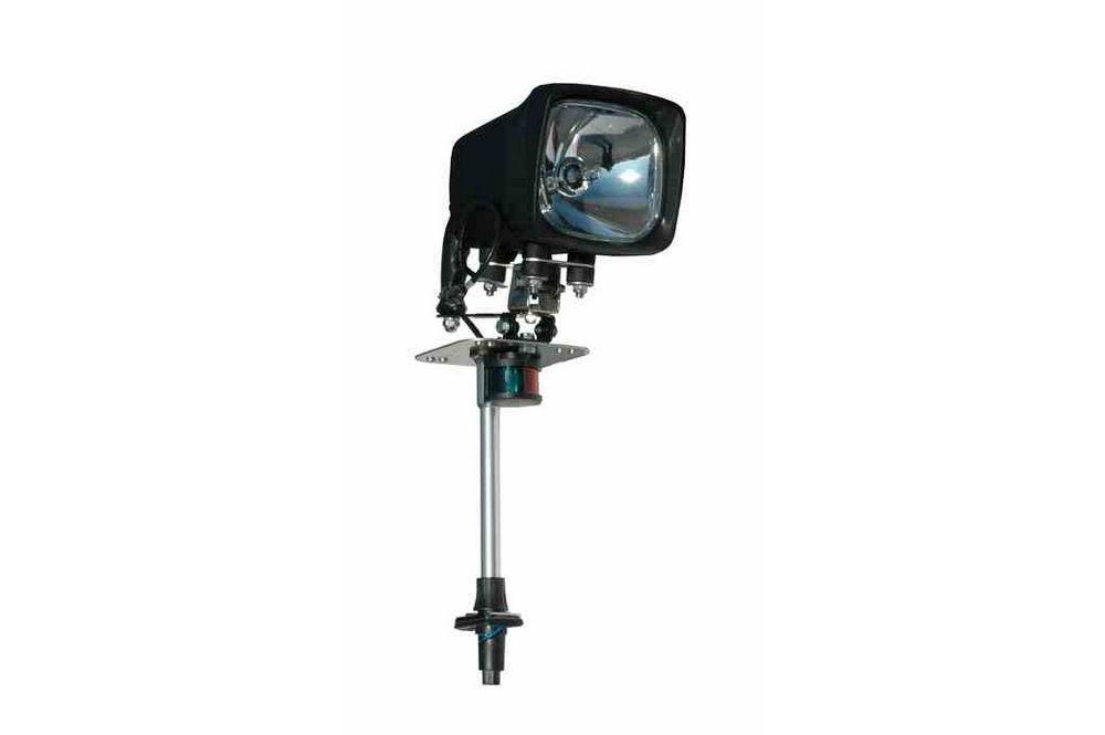 70 Watt HID Boat Light w/ Shaft - Adjustable Base with Handle - 6300 Lumen - 12/24 VDC - PuriLite