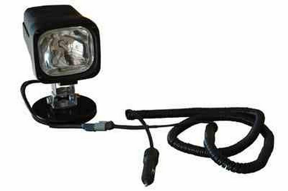 Magnetic Mount 35 Watt HID Spotlight - 200lb. Grip Magnetic Base - 16' Cigarette Plug-In - PuriLite