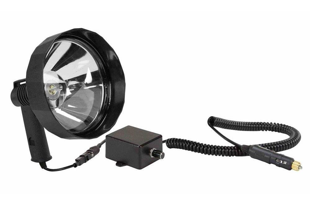 7 Million Candlepower Handheld Spotlight with Inline Dimmer - 100 Watt Halogen - Spot & Flood Combo - PuriLite