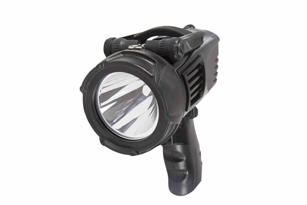 Rechargeable Handheld LED Pistol Grip Spotlight - 800' Spot Beam - 3 Modes - PuriLite