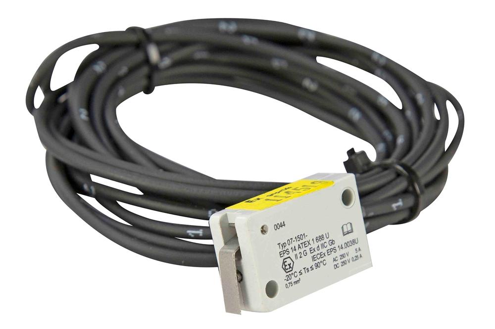 Hazardous Location Door Switch - C1D2 - 30V DC, 5A Max - 5' Cable - Surface Mount - NEMA 4X - PuriLite