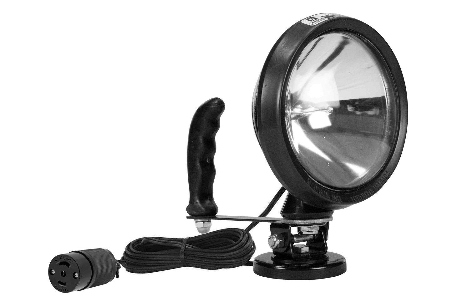 Larson HML-5M-HBL 24 Volt Spotlight with Magnetic Base, 21 foot cord with Hubbell 7484 Plug - PuriLite