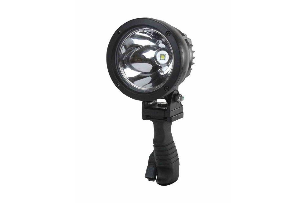 25 Watt High Intensity Handheld Spotlight - 12-32V DC - 1000 Foot Spot Beam - 4.5" OD Light Head - PuriLite