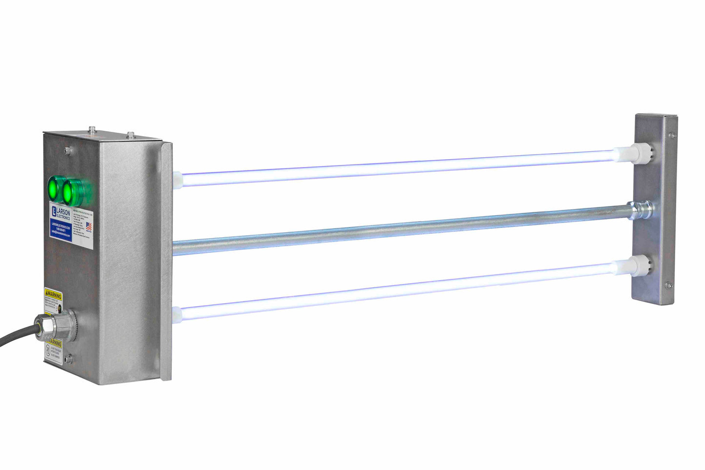 Larson 51" UV Air Duct Disinfection 3-Lamp Fixture - UV-C - Destroys Airborne Bacteria & Viruses - 220V - 42.9W Total UV Output - PuriLite
